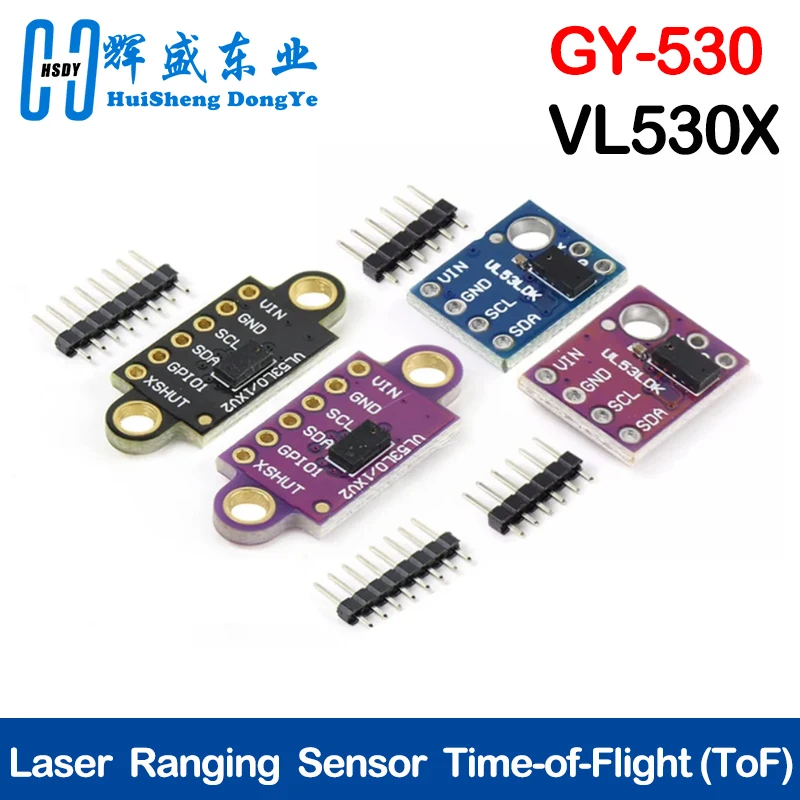 GY-530  VL53L0X Time-of-Flight (ToF) Laser Ranging Sensor Breakout 940nm GY-VL53L0XV2 Laser Distance