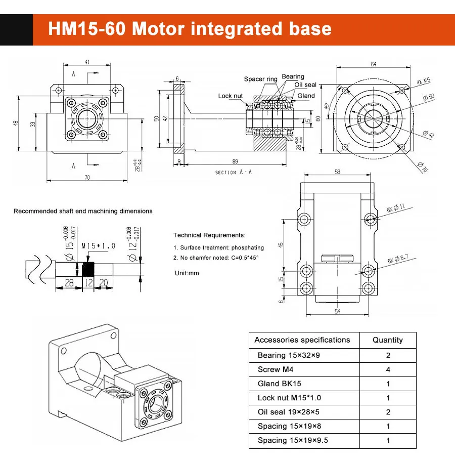 1 Set Kugelumlaufspindel Mutter SFU2004 SFU2005 SFU2010 1050-2000mm Kugelumlaufspindel Spindel Kits Und Motor Kits Für Graviermaschine Zubehör – Detail 11