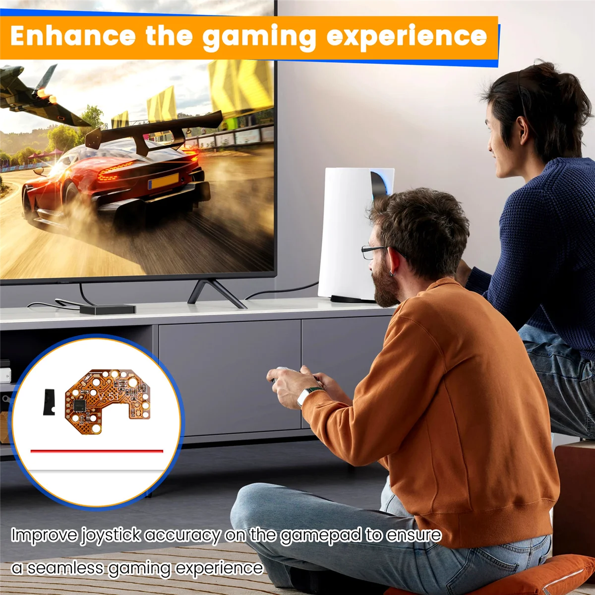 For ONE Left Gamepad High Precision Hall Effect Joystick Calibration and Drift Repair Plate