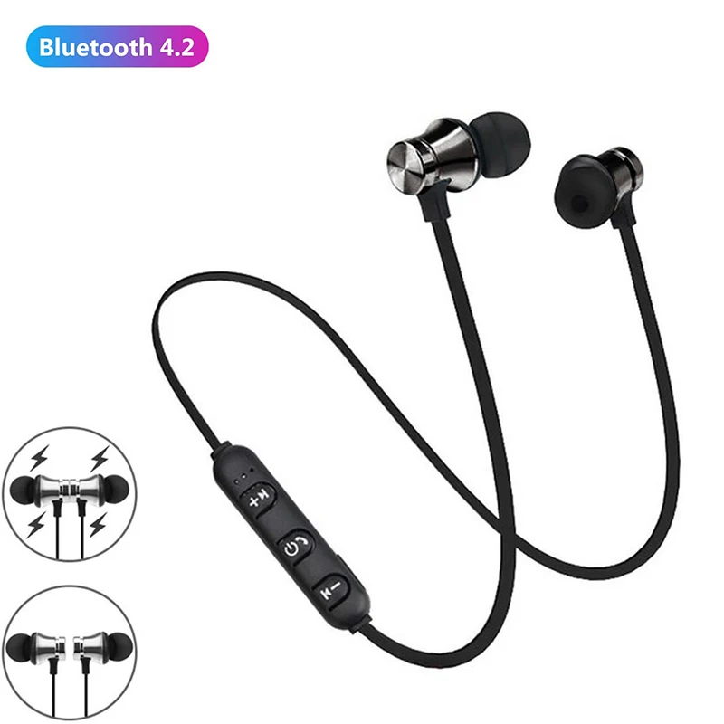 Magnetic Neckband Wireless Earphones Lightweight Neckband Earbuds Sweatproof Outdoor Exercise For Gym Workout Travel Accessories