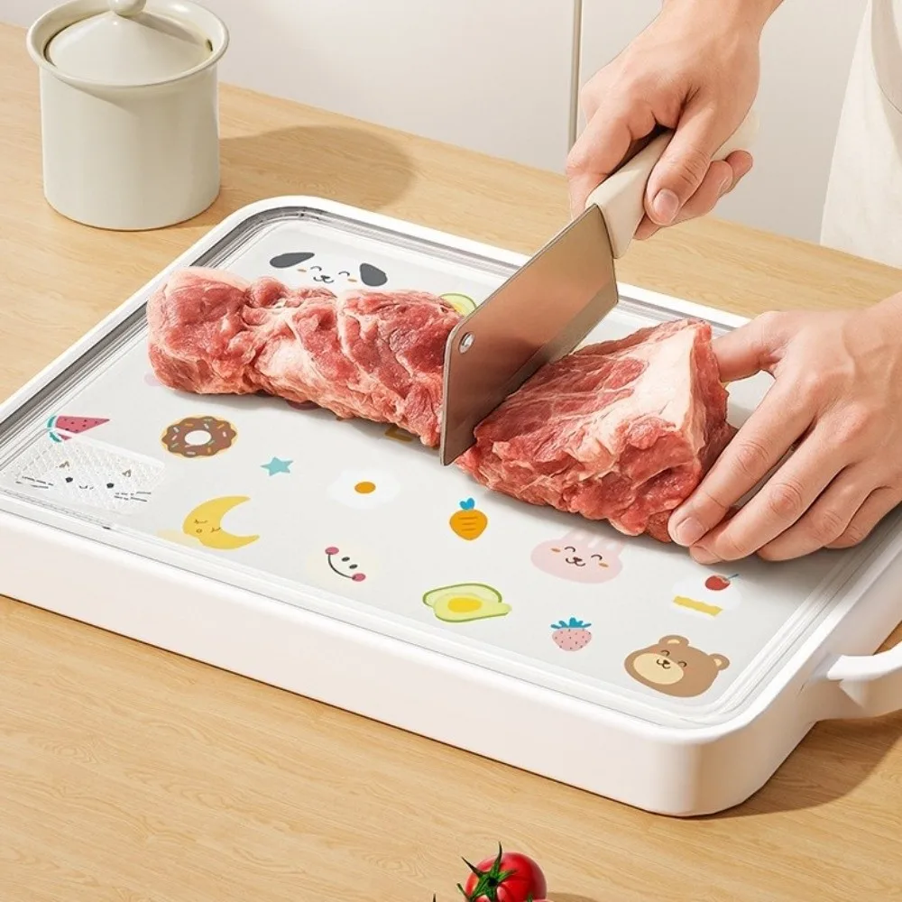 

Antibacterial Surface Double-Sided Chopping Board Odor-Free Non-Slip Mildew Cutting Board Cartoon 20mm Thick