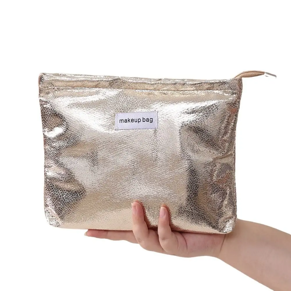 

Новая портативная блестящая косметичка, прочная, износостойкая, эстетичная, маленькая косметичка, дорожная сумка для хранения большой емкости