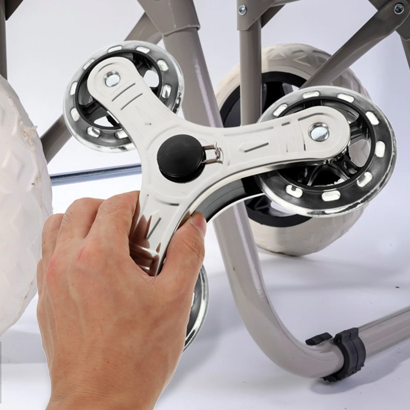 

Stair Climbing Wheel Accessories Luggage Cart Casters Rural Replacement Stainless Steel Heavy Duty Wheels Travel