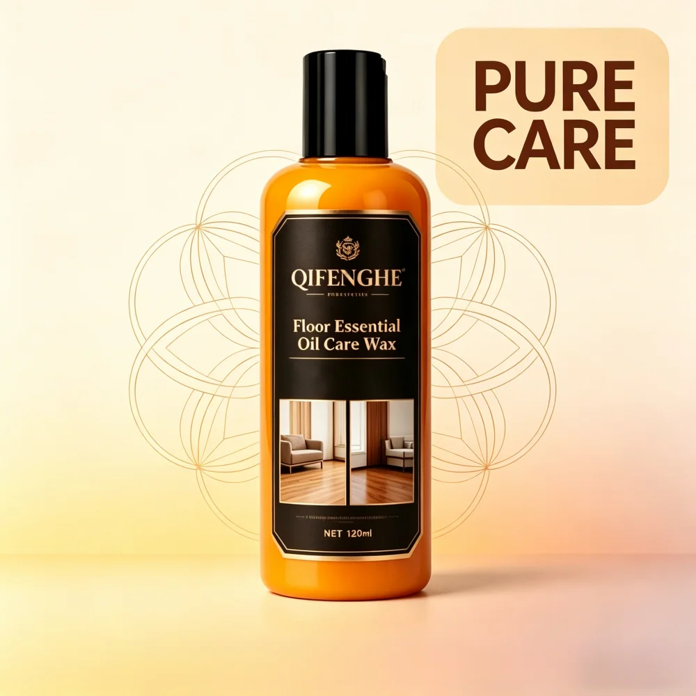 QIFENGHE 120ml Floor Essential Oil Care Wax, Wood Floor Polish & Restorer, Revitalize Hardwood Floors, Restore Shine & Protect f