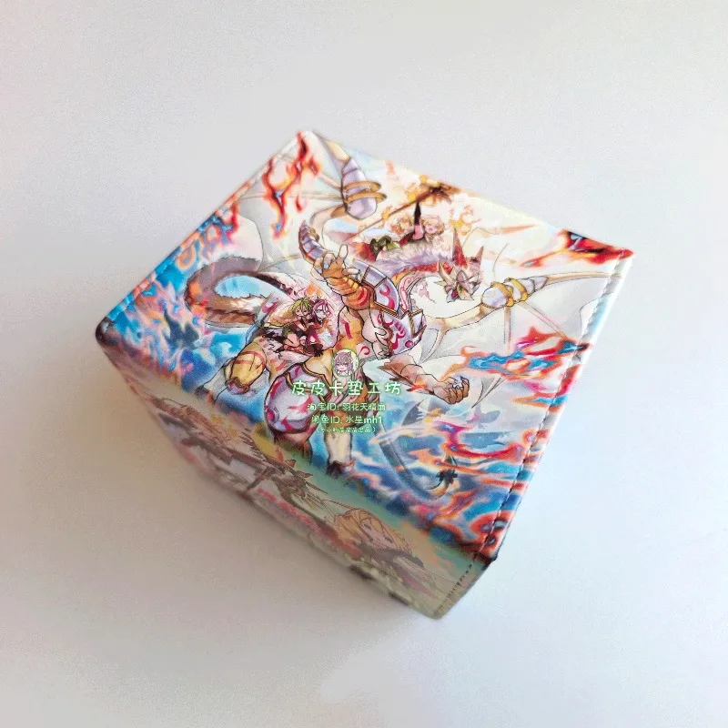 

Новый Ю-Ги-О! Коробка для карт из кожи с магнитной застежкой в стиле Ritual Beast Ulti, большая емкость, для хранения игровых карт, тема «Покорительница Ritual Beast Lara»