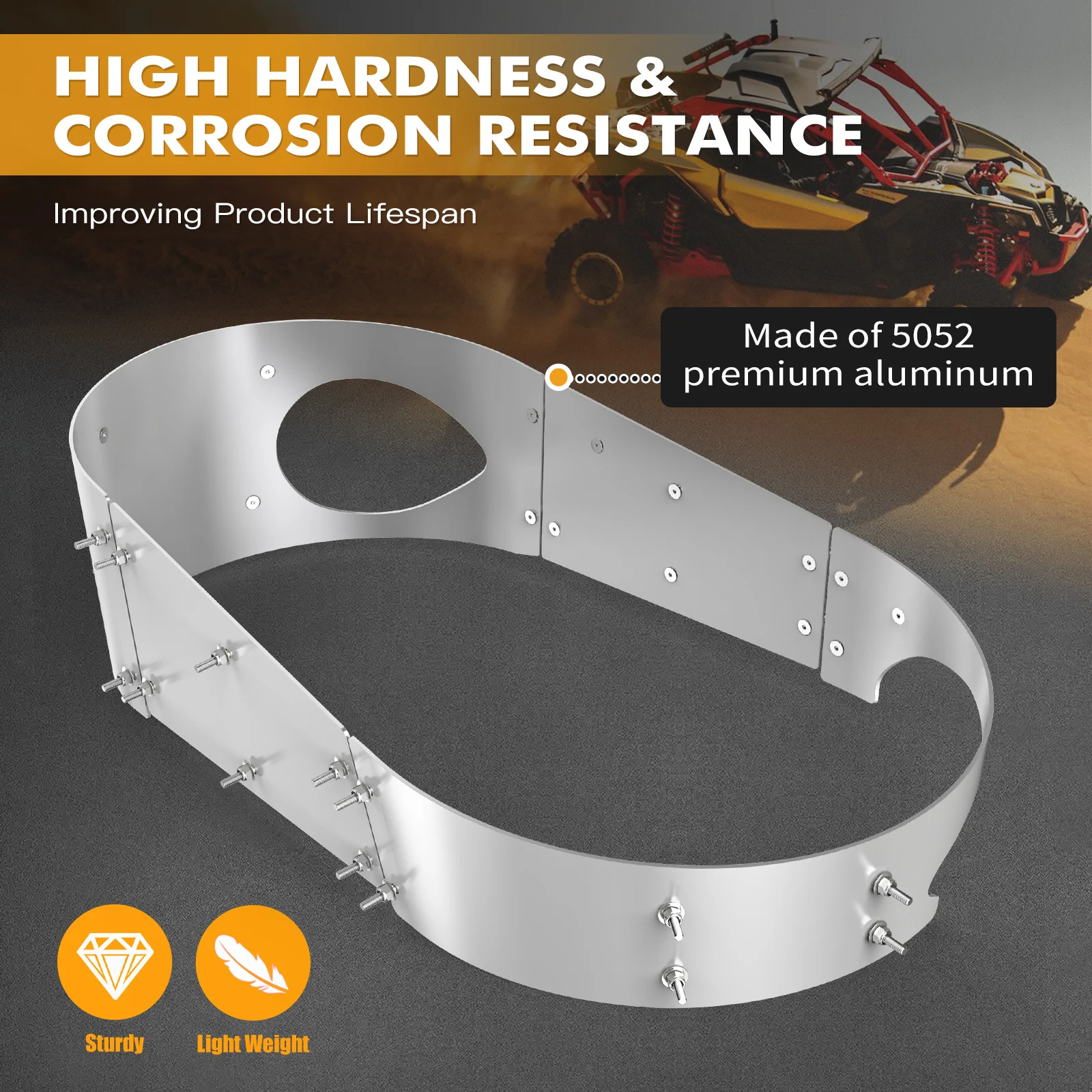 For Can Am Maverick X3 Belt Clutch Cover Guard Protector Kit For Canam Maverick X3 R Turbo 2019-2021 UTV Accessories Aluminum view 4