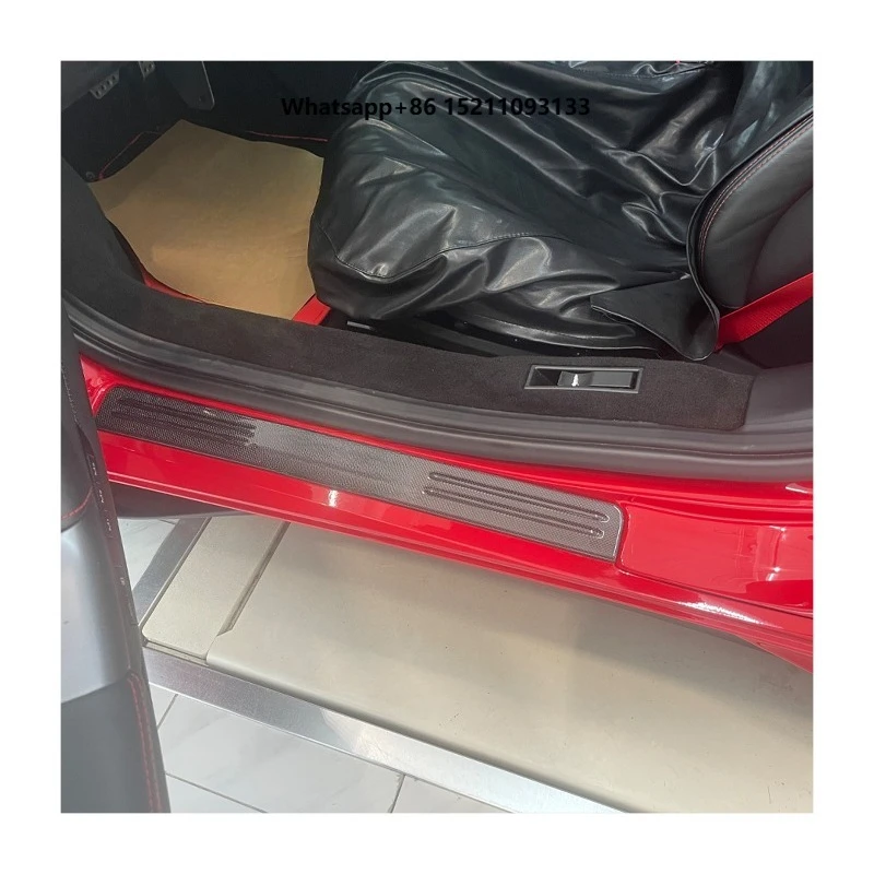 F8 Auto Parts OEM Style Dry Carbon Fiber Automotive Accessories Car Welcome Pedal for F8