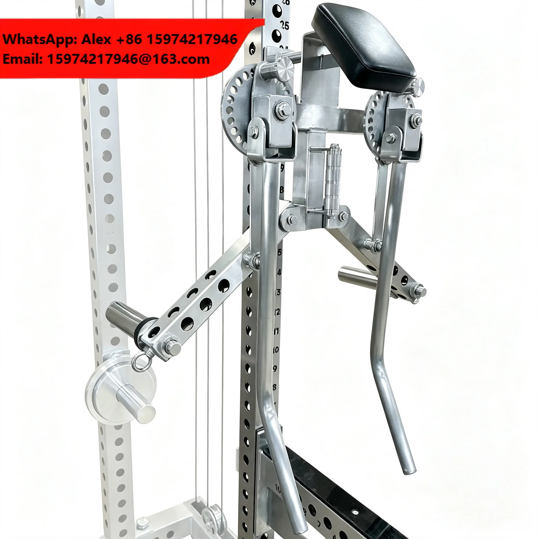 Stainless Steel Lateral Raise Attachment Shoulder Fly Machine Arm Lifter Trainer Power Rack Accessory For Shoulder Workout