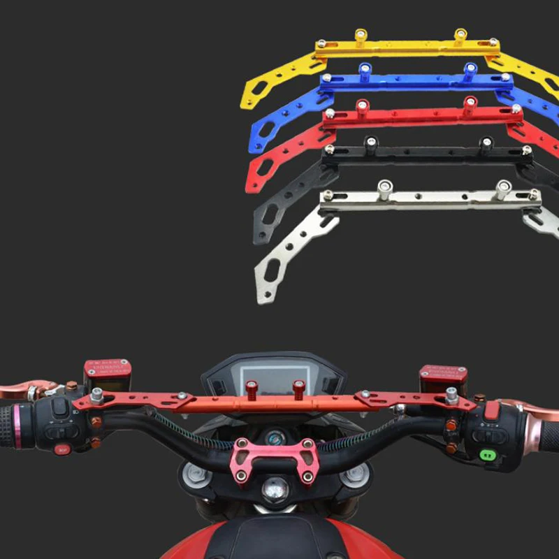 

Motorcycle Strengthen CNC Multifunctional Cross Bar Adjustable Handlebar Balance Lever GPS Phone Holder For XMAX 250 300