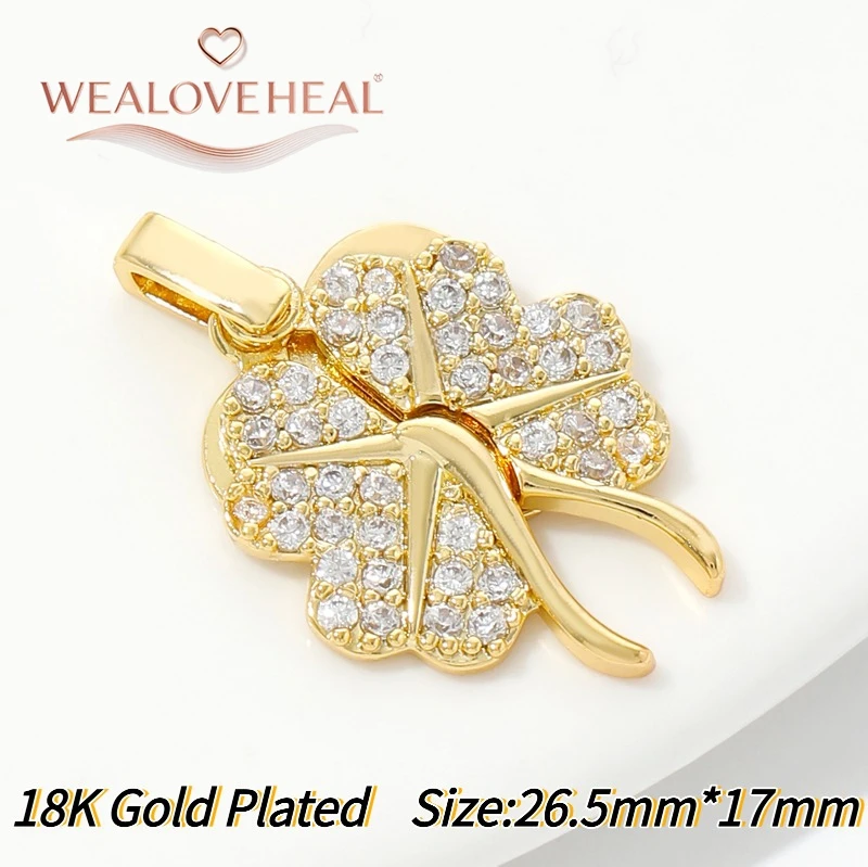 anhänger schmuckherstellung, 18K vergoldeter Messing-Anhänger mit geteiltem Herz für DIY-Schmuckherstellung, Pavé-CZ-Anhänger mit zerbrochenem Herz und Flügeln, DIY-Halskettenzubehör – Detail 28