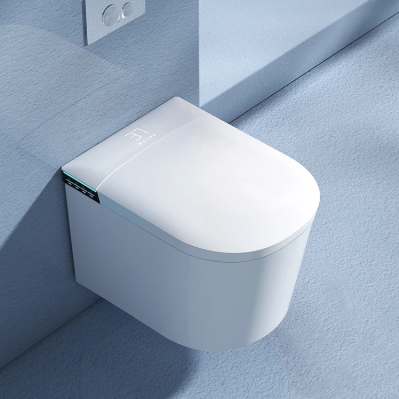 

Small-sized 52CM intelligent wall-hung toilet full-automatic wall row without water pressure limitation into the wall