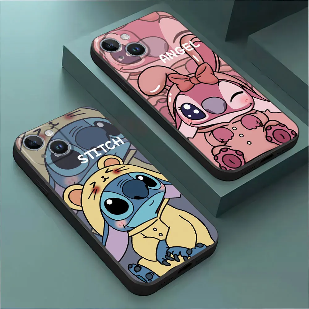 Disney Angel Stitch Phone Case for Google Pixel 7 Pro 8 Pro 6 Pro 7a 6a TPU Soft Bag Cover