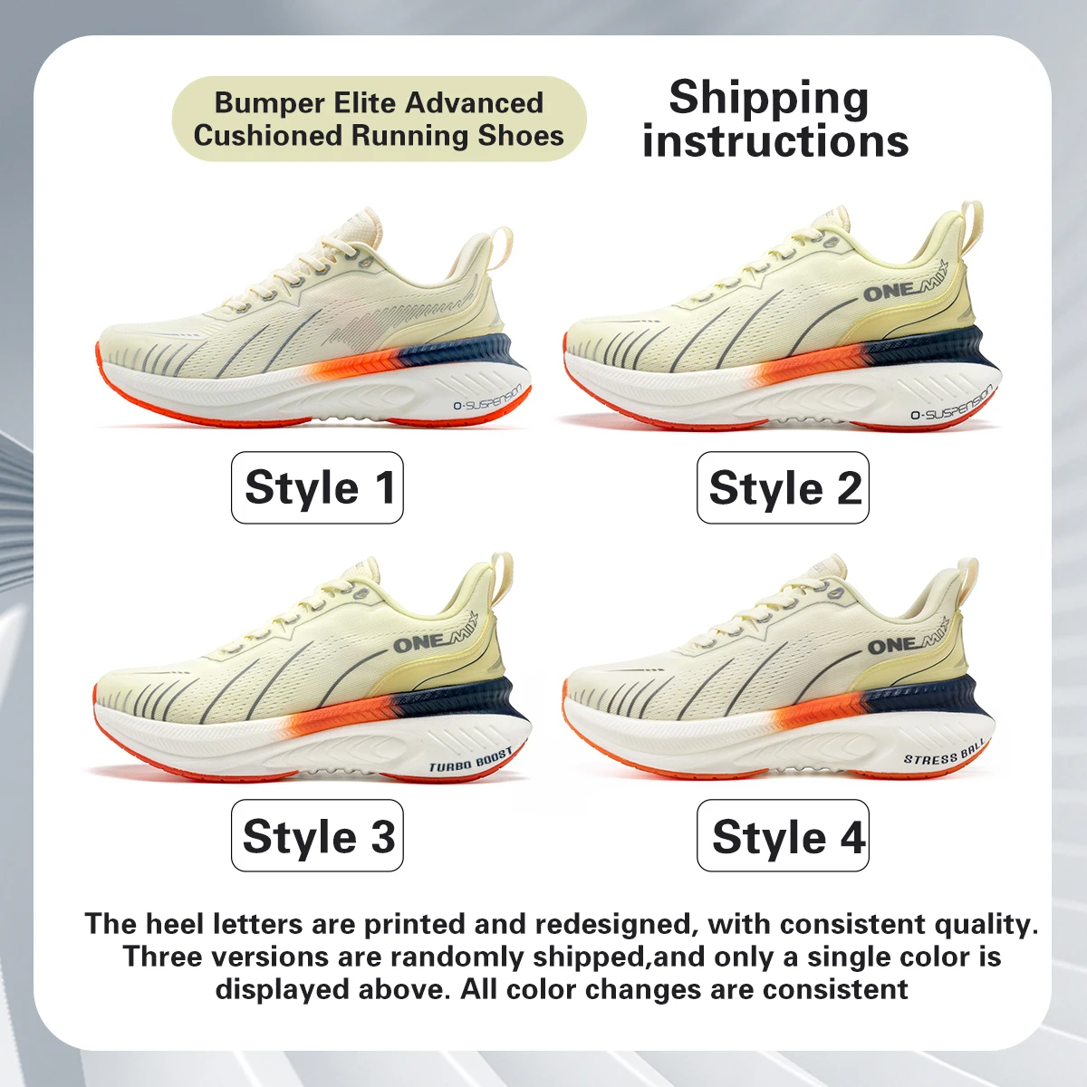 ONEMIX Top Cushioning Running Shoes Suitable for Heavy Runners Lace Up Sport Shoes Non-slip Outdoor Athletic Sneakers for Men