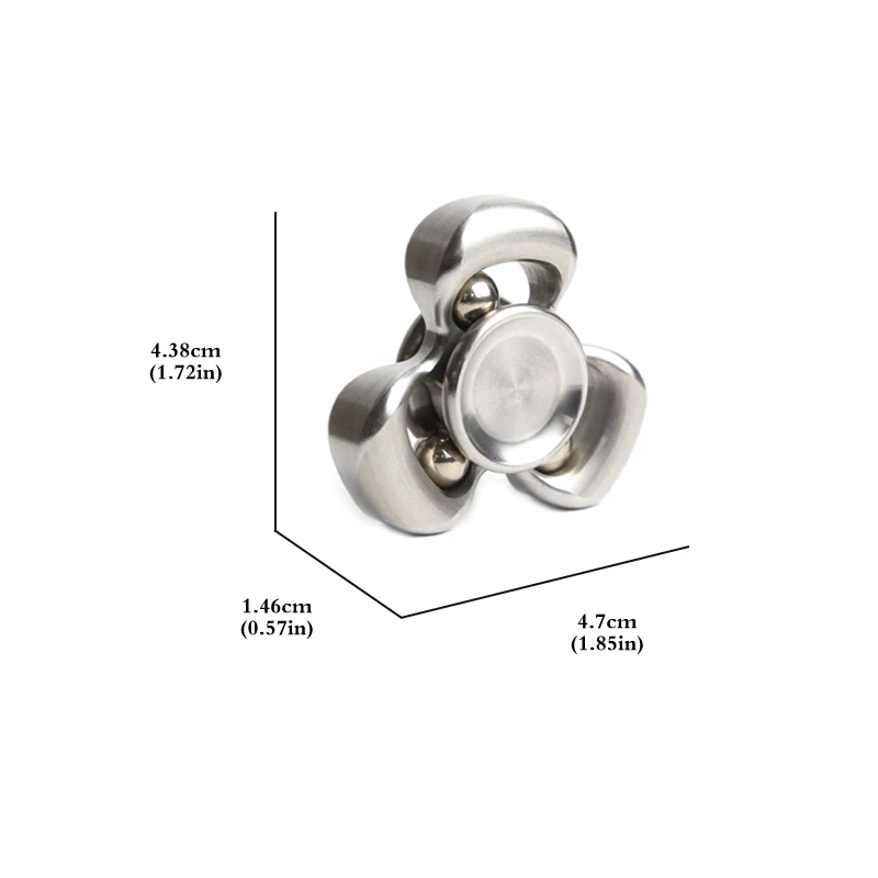 Três folhas edc fidget spinner moda dedo brinquedo rotativo para aliviar o estresse único manual spinner brinquedo fidget adultos presentes