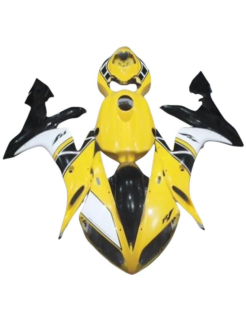 Injection Mold New ABS Motorcycle Fairings Kit Fit for YAMAHA YZF R1 2004 2005 2006 04 05 06 Bodywork Set Custom yellow white