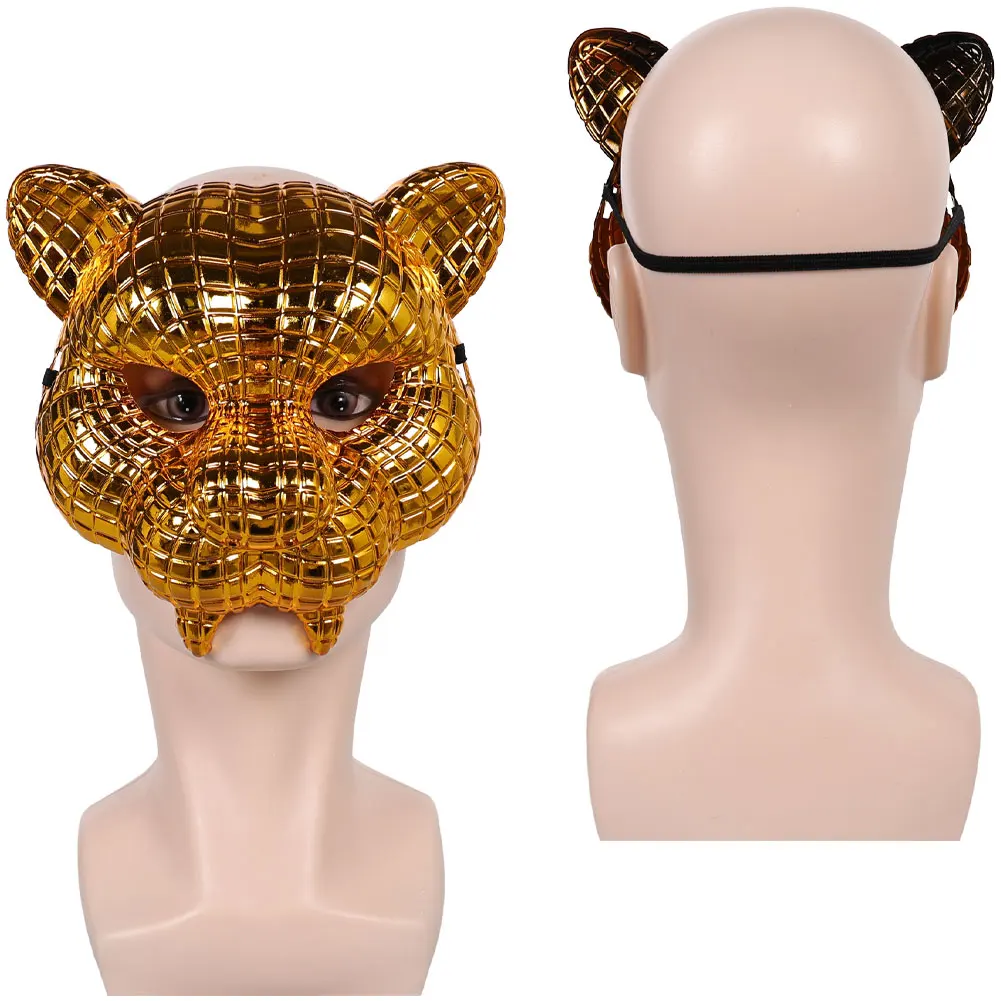 タイガーコスプレマスクフクロウフェイスマスクライオン仮装ヘッドギアロールプレイ成人男性女性ハロウィンカーニバルコスチュームアクセサリー