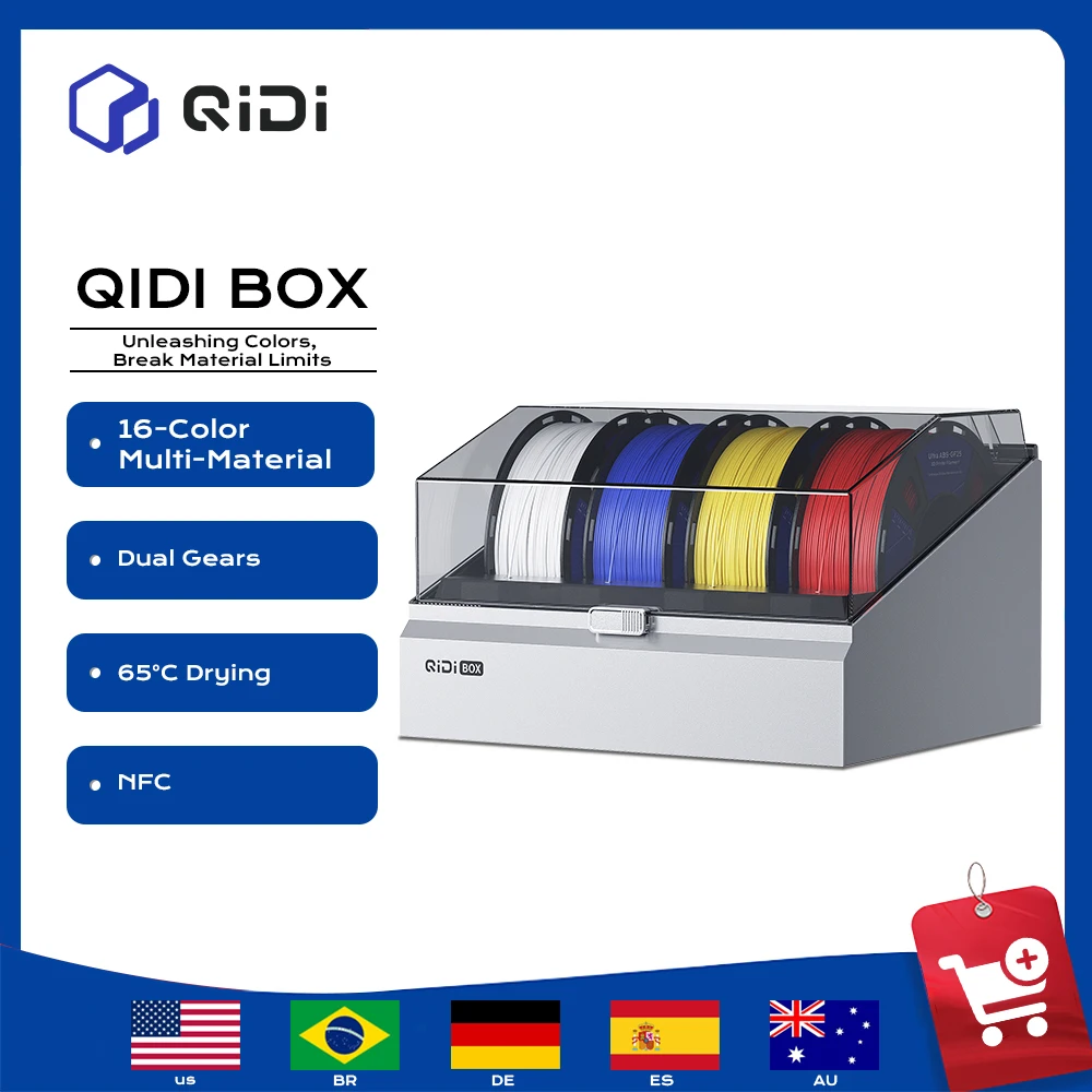 

QIDI Q2 Box Multi-Color Material System Automatic Filament Dry Box for QIDI TECH Q2 CoreXY 3D Printer Upgrade Accessories