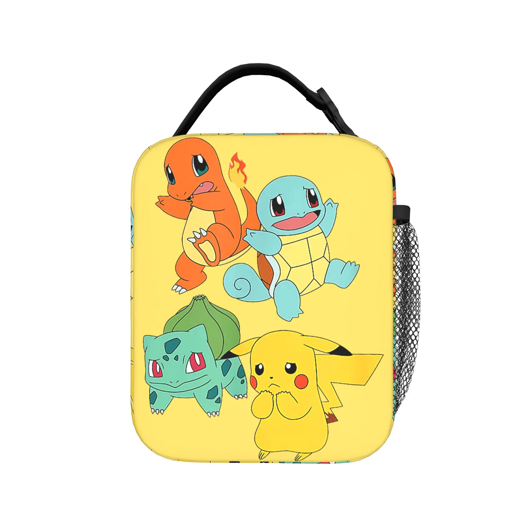 

Изолированная сумка для обеда Pokemon Fun Group, портативный контейнер для обеда, сумка-холодильник, сумка-тоут, ланч-бокс для офиса, для улицы, для мужчин и женщин