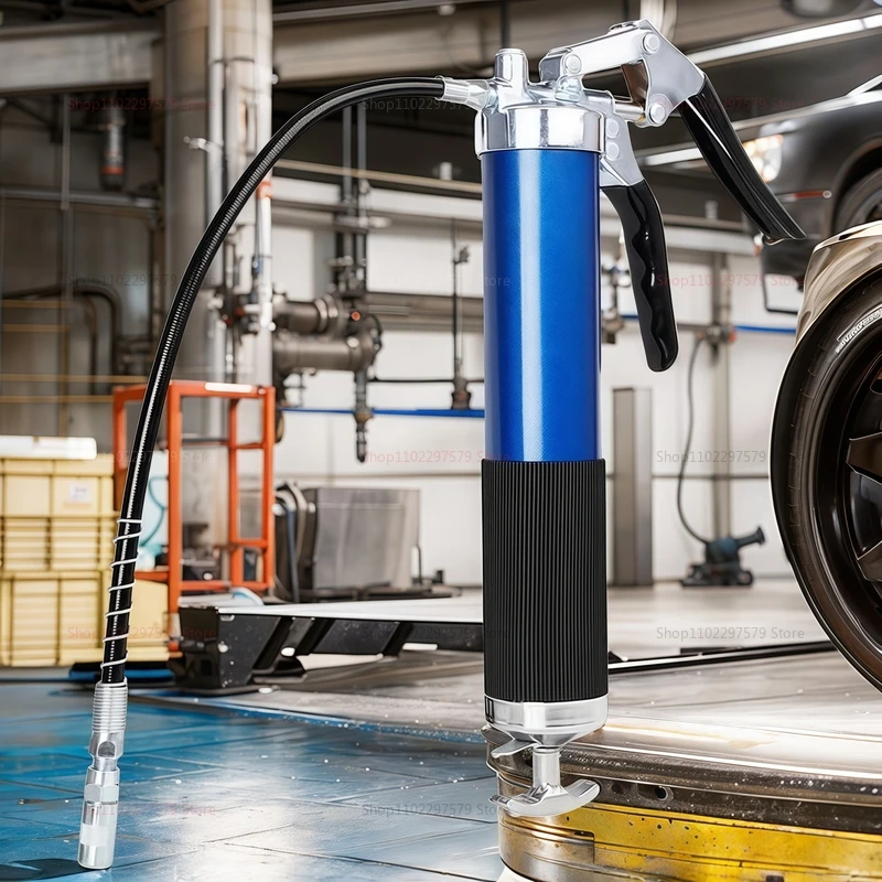 

400CC Инъекция смазки Сверхмощный инструмент для обслуживания 7000PSI Набор пистолетов для смазки масла Ручная рукоятка пистолета Муфта высокого давления
