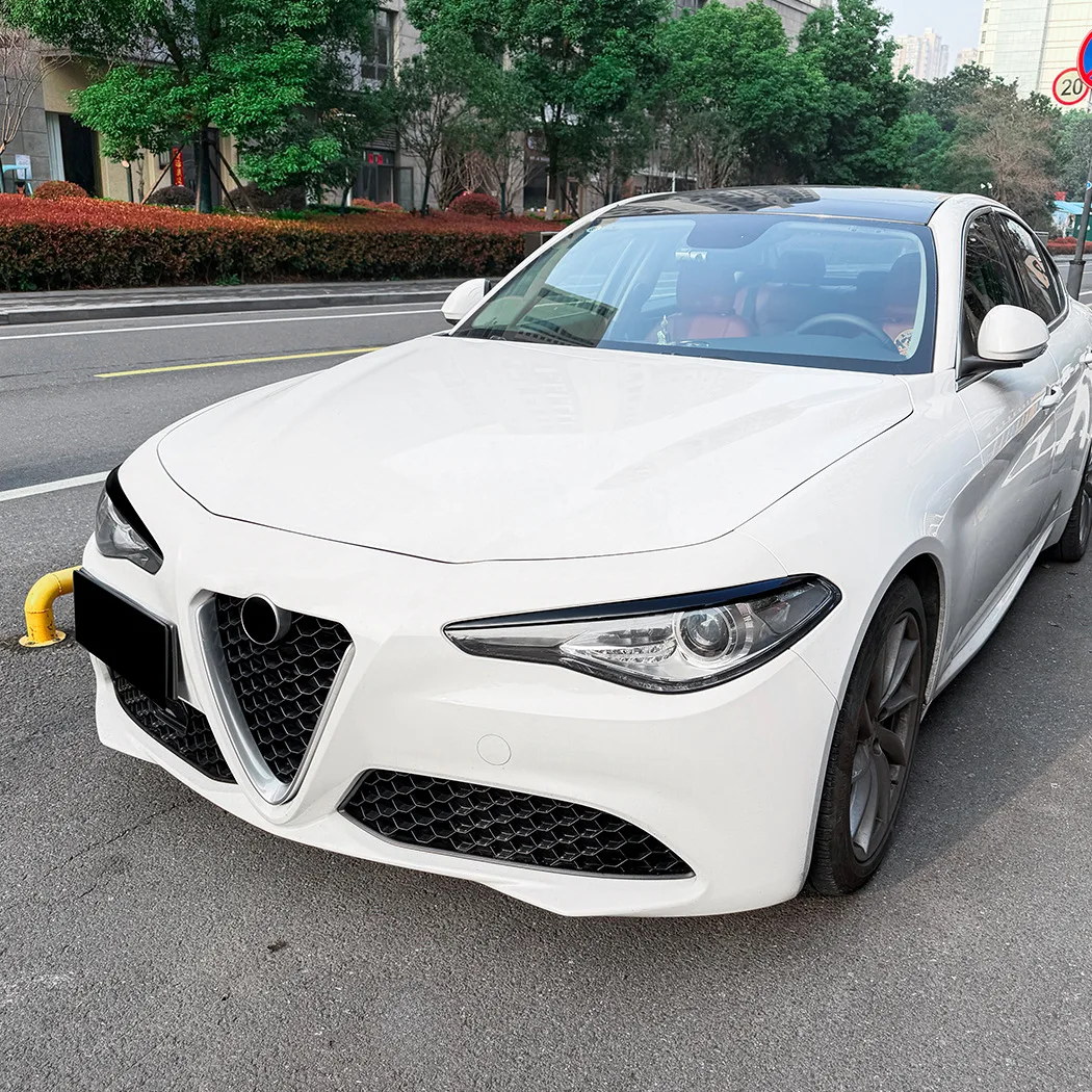Spoiler Canard Air Vent Cover Fog Light Sticker Trim For Alfa Romeo Giulia 2015+ Standard Version Car Front Side