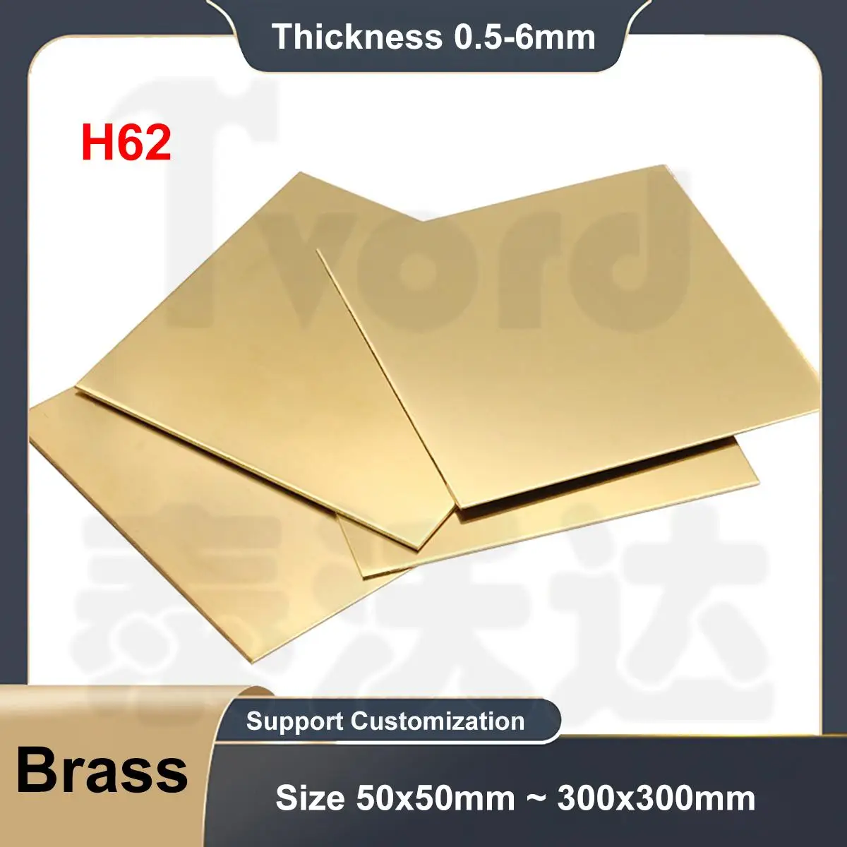 

Brass Sheet Thickness 0.5-6mm Brass Plate Cutting CNC Frame Model Mould DIY Contruction Brass Pad 50x50 50x100 100x150~300x300mm