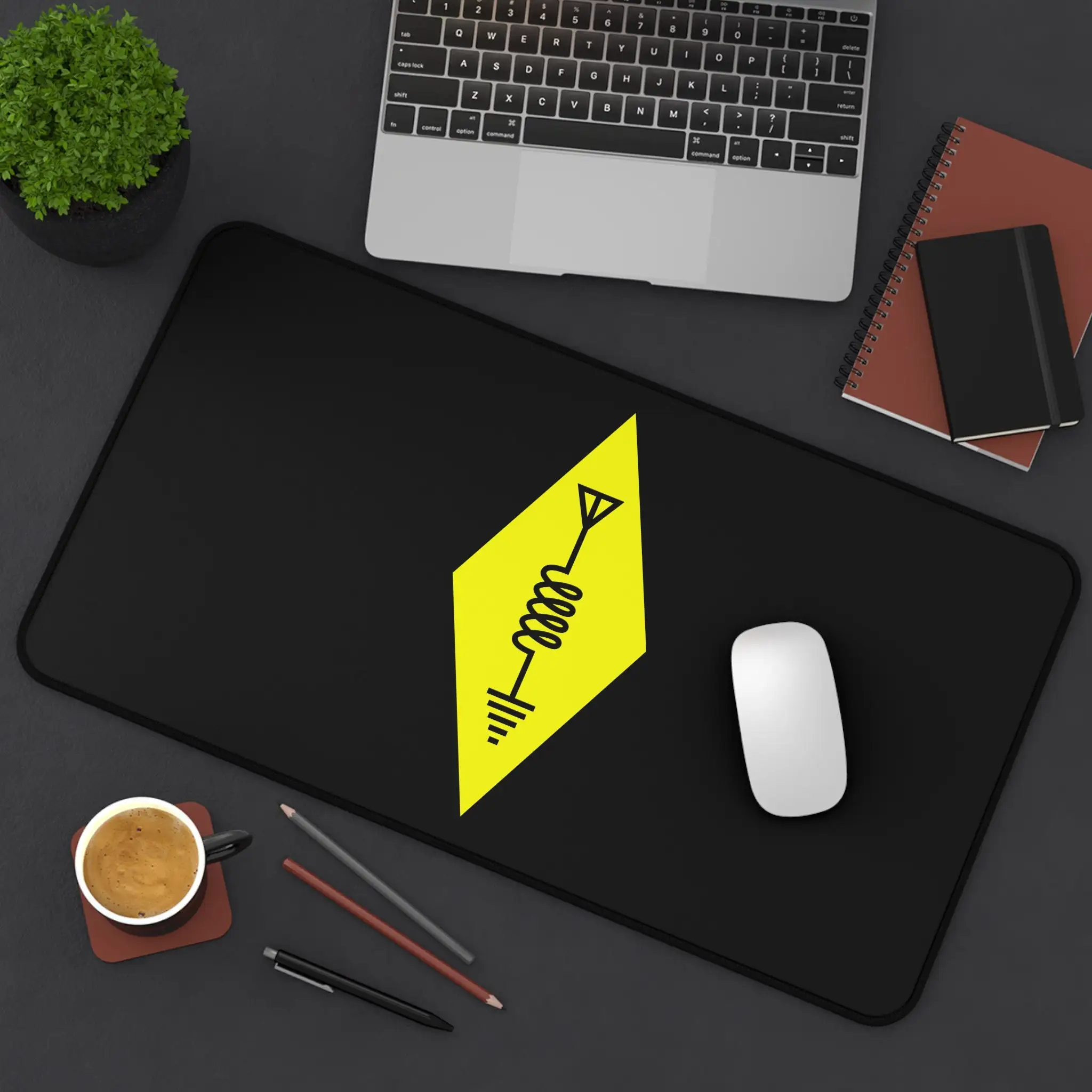 Настольный коврик с символом радиолюбителя, коврик для мыши с радиолюбителями XXL, нескользящий черный игровой коврик для мыши, минималистичный набор украшений для радиооператора