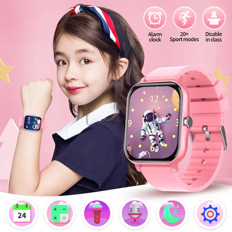 

LIGE Student Gift 2025 Smartwatch Audio book Fashion Sport Girls Boys Game Smart Watch Kids Waterproof Electronic Children Watch