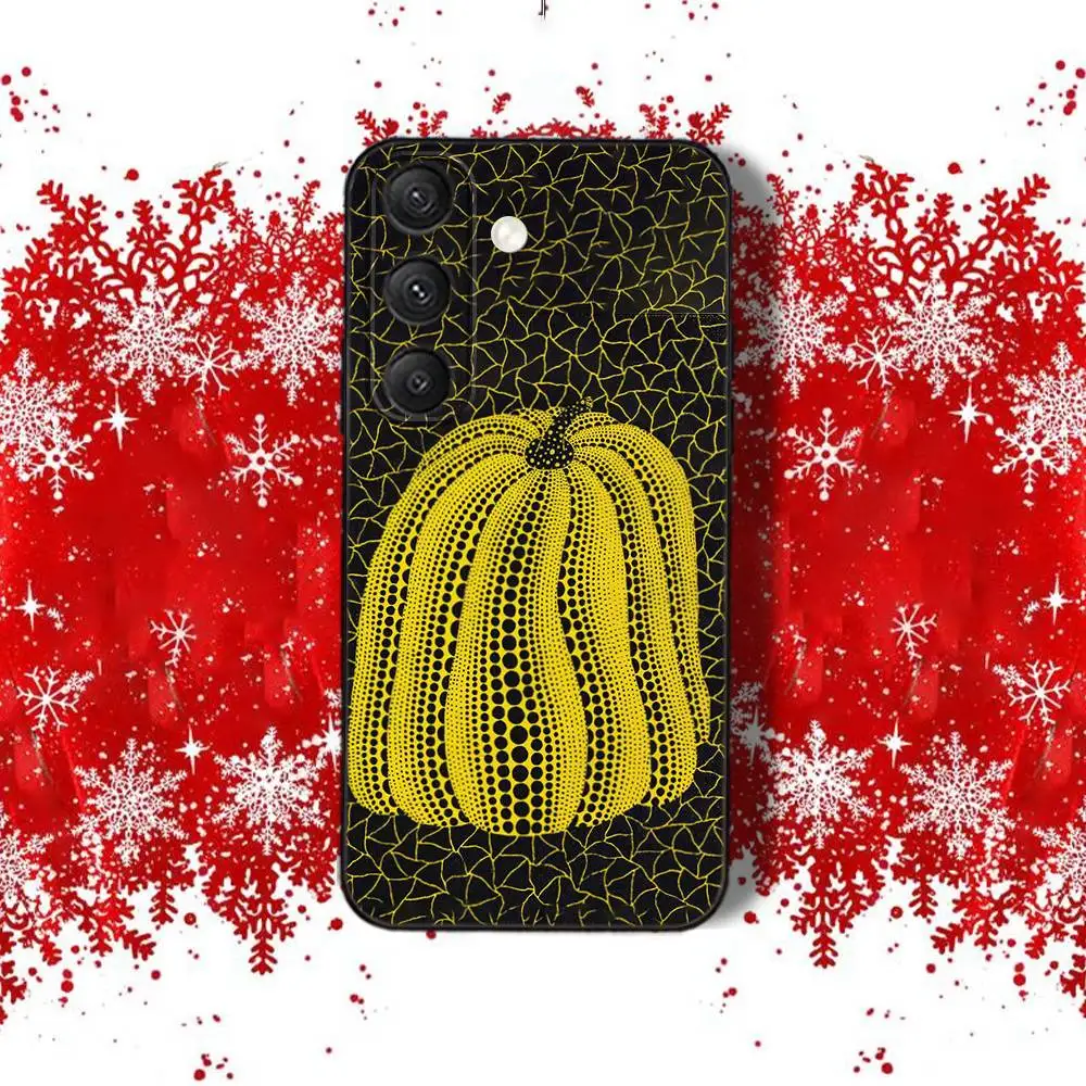 Funda de teléfono Y-Yayoi P-Pumpkin K-KusamaS para Samsung S22,S24,S20,S25,S23,S30,S21,Ultra,Plus,Fe,5G,Lite tacto perfecto