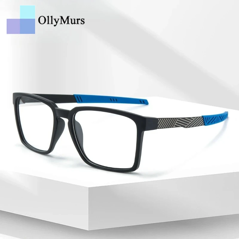 

OLLYMURS Cycling Sports TR90 Alloy Small Face Glasses Frame Men and Women Fashion Optical Prescription Eyeglasses Frames 8084