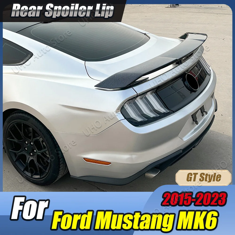 Becquet arrière pour coffre central, ailes de queue, Style GT, pour toit de voiture, séparateur d'aile de hayon central, Kits de carrosserie pour Ford Mustang MK6 2015 – 2023
