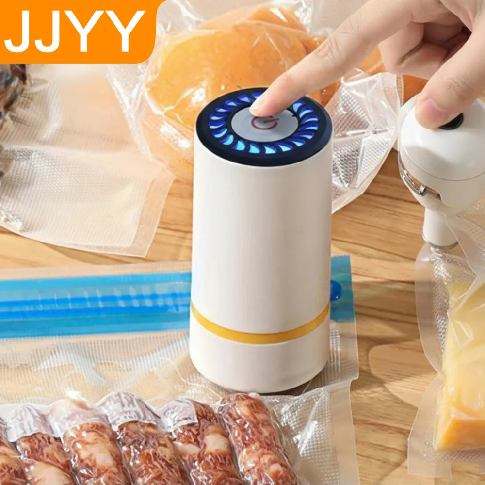Handheld Mini Electric Wireless Food Vacuum Sealer for Kitchen Fresh Ingredient Storage Portable Space Saving Device