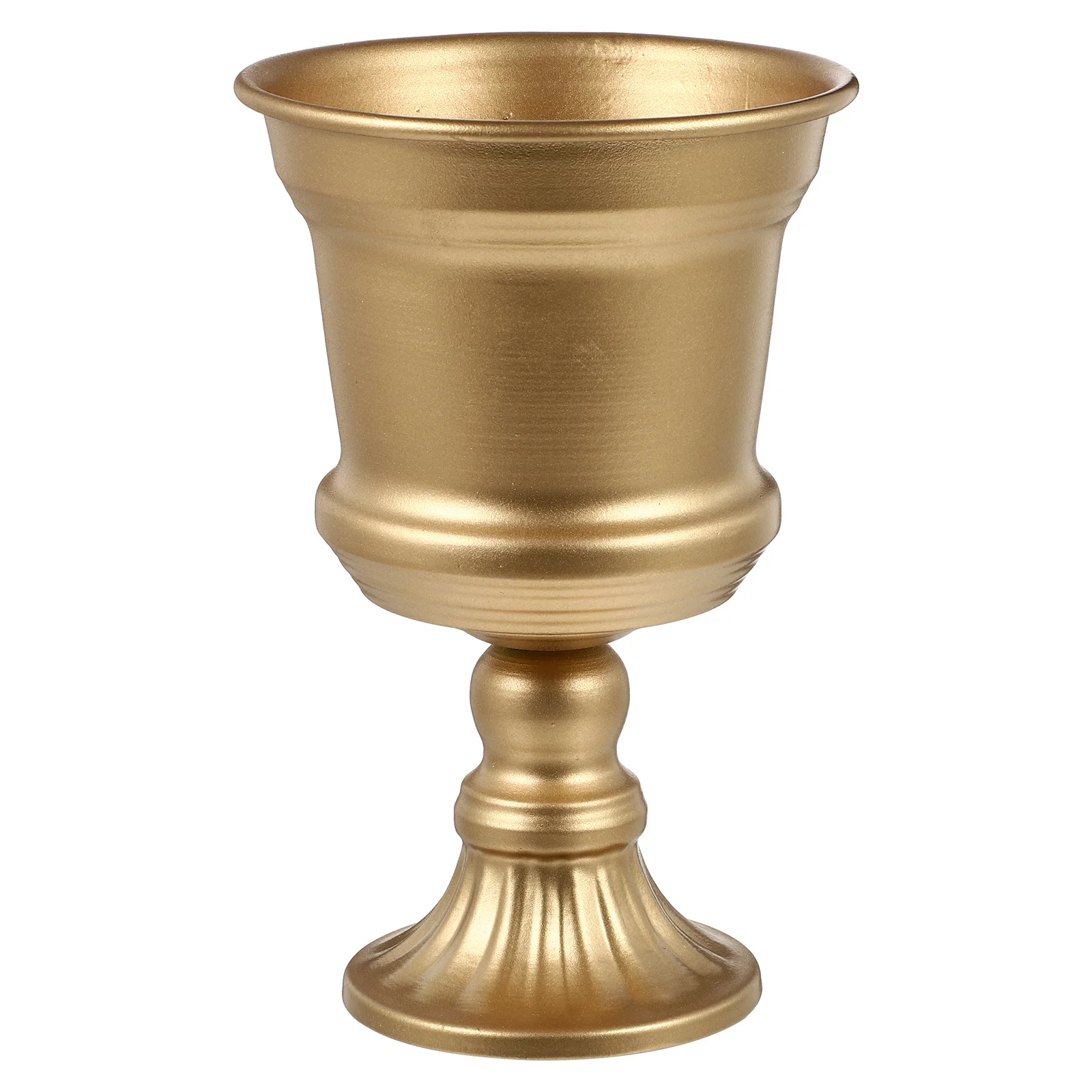 

1pc Iron Art Flower Vase Sturdy Rustproof Metal Gardening Planter For Home Garden Decor Wedding Centerpiece Floral Arrangement