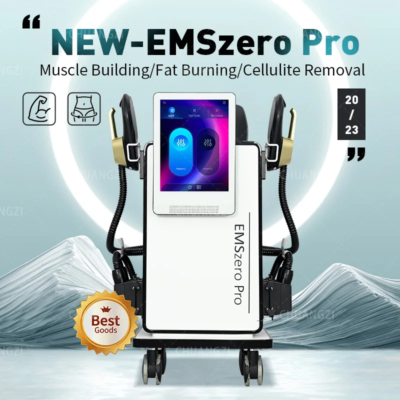 Small Screen New EMS RF Sculpt Machine 6500W EMSZERO Fat Electromagnetic Pelvic Pad Muscle Stimulation Body Slmming Technology