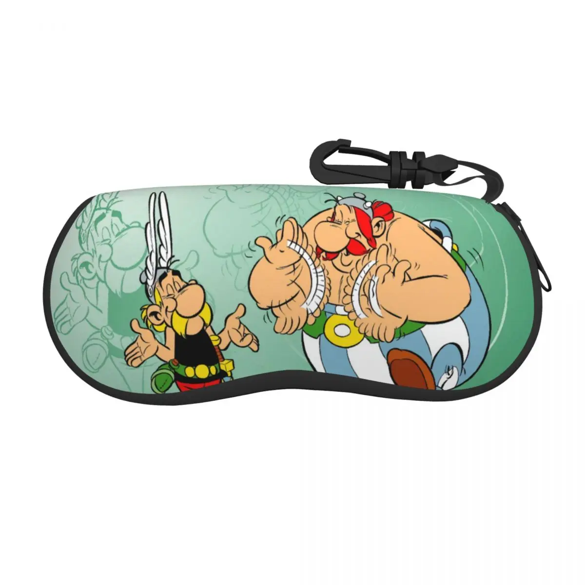 Custom Asterix And Obelix Adventure Comic Shell Glasses Case Unisex Cool Dogmatix Eyeglasses Case Sunglasses Protector Box