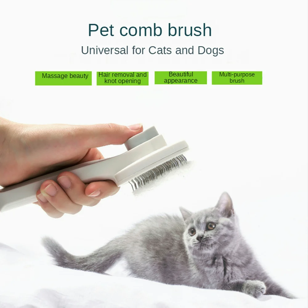 

Pet Comb Cat Dog Dense Tooth Comb To Remove Floating Hair Needle Comb Cat Comb Open Knot Comb Pet Brush Hair Removal Artifact