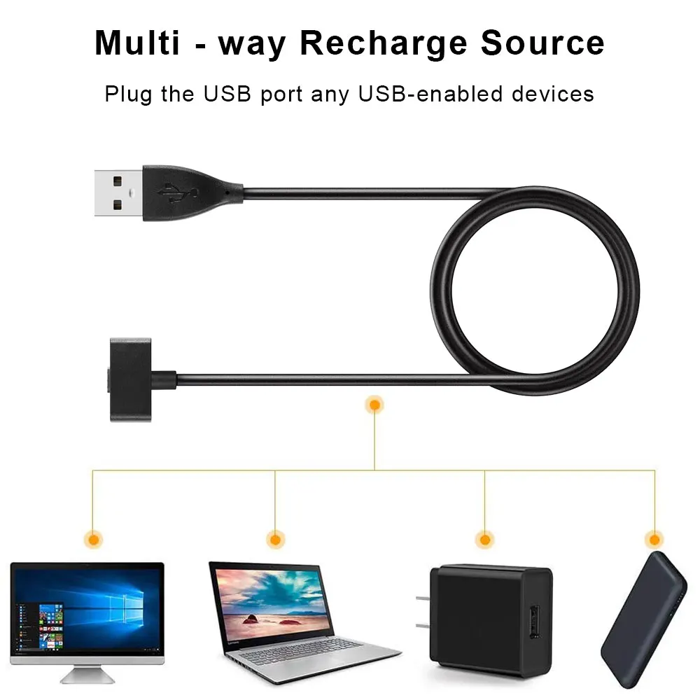 充電器付きスマート時計,fitbit,理髪用,USB充電ケーブル付き