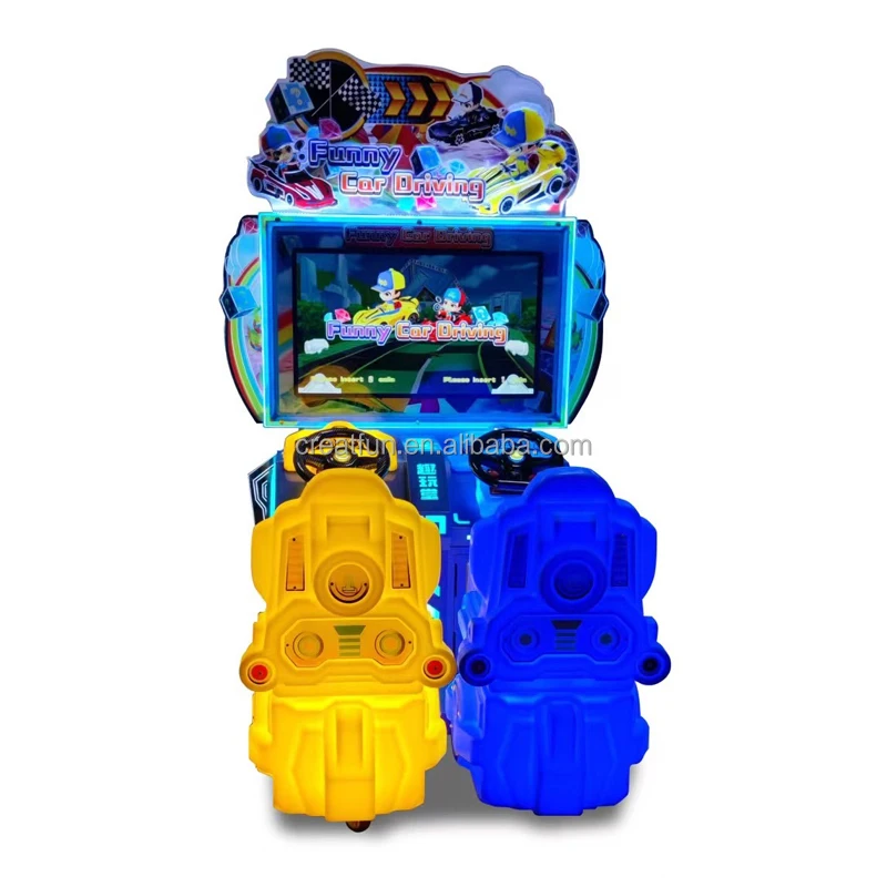 Amusement Park Coin Operated Kids Game Machine Arcade Car Simulator Racing Machine for Sales