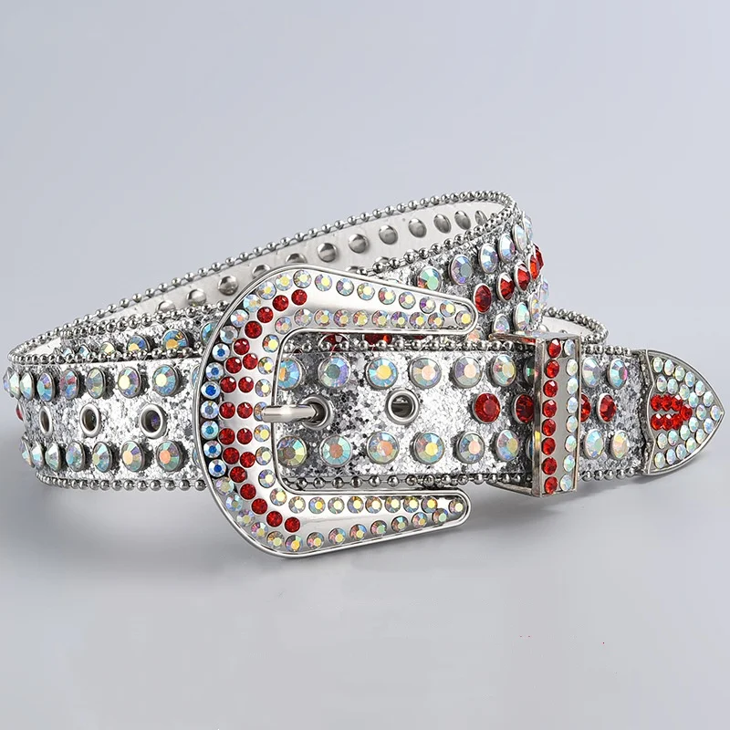 

Мужские повседневные ремни для выпускного вечера с цветными бриллиантами, серебряный ремень из мягкой кожи со стразами, дизайнерский пояс, женский поводок со страпоном