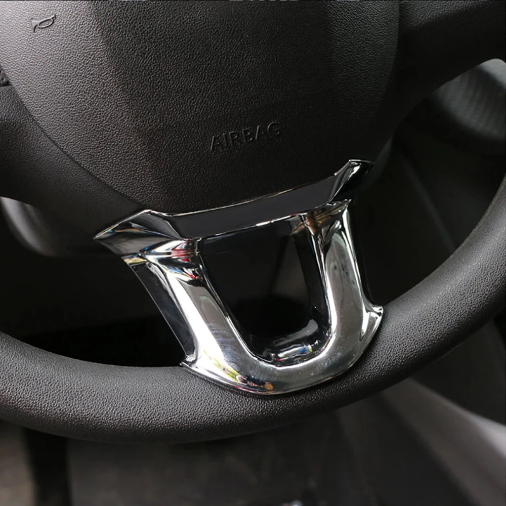 ABS Auto-Lenkrad Dekorationsabdeckung Zierleiste Aufkleber für Peugeot 2008 208 308 2014 2015 2016 2017 2018 Innenraum-Zubehör – Detail 6