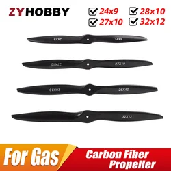 Carbon Fiber Propeller 24x9 27x10 28x10 32x12 for RC Gas Model Airplane