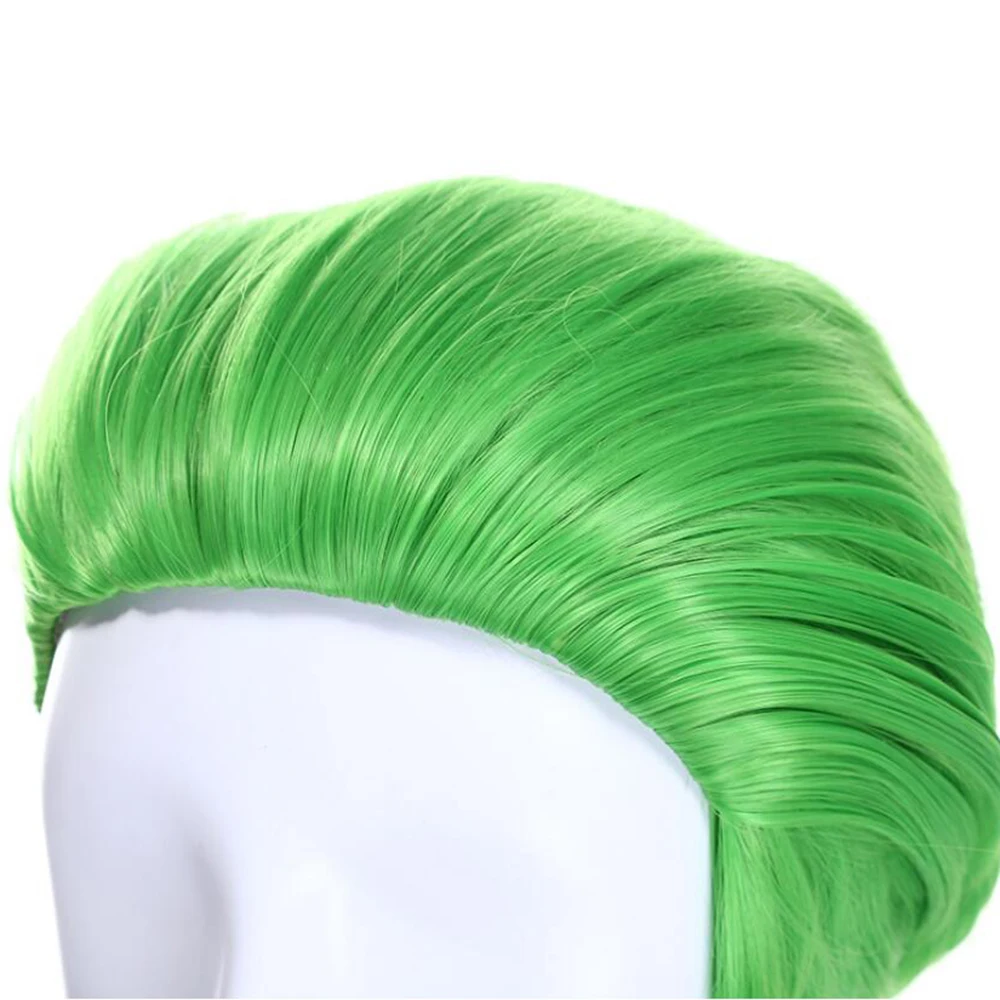 Synthetic Hair Green Joker Cartoon Characters Cosplay Wig Party Costume Wigs for Halloween & Christmas