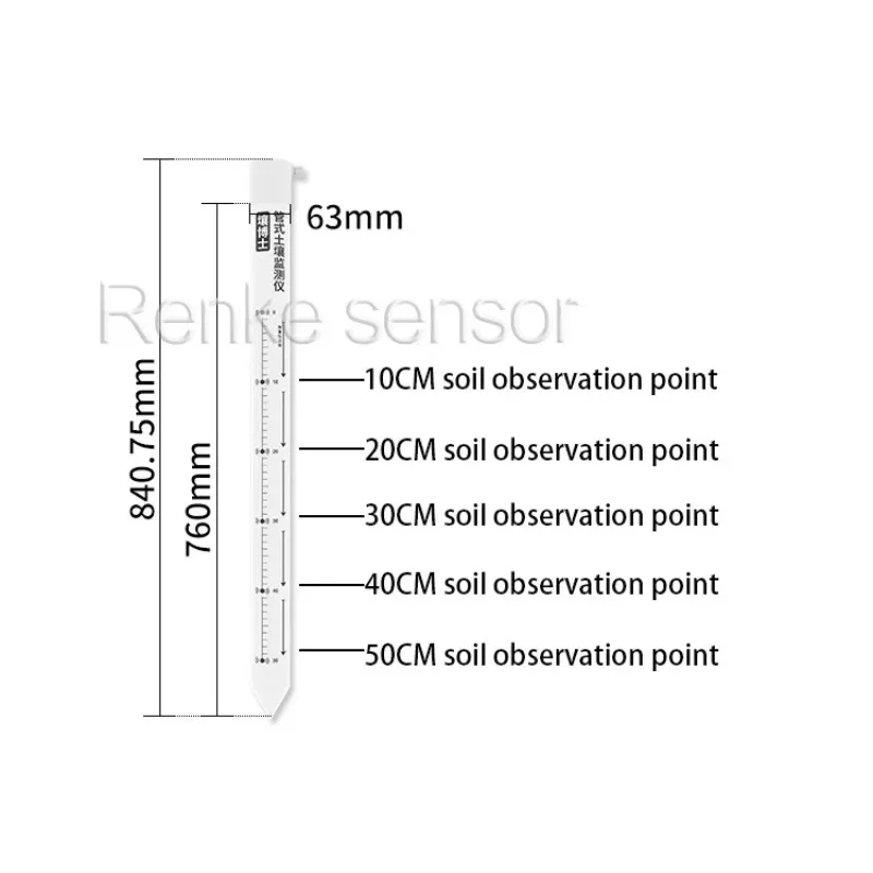 Integrated Soil Deep 10cm 20cm 30cm 40cm 50cm Meter Non Contact Multi-depth  Moisture Sensor