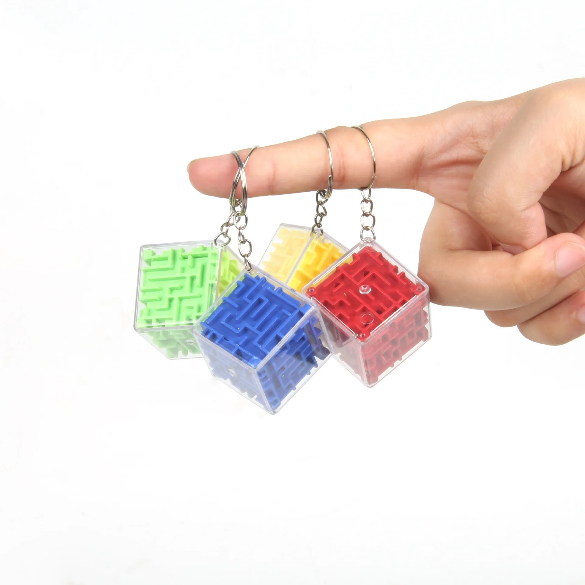 

2 Pcs Creative Cubes 3D Maze Puzzle Six-sided Rolling Ball Game Walking Beads Maze Kids Balance Training Decompression Toys