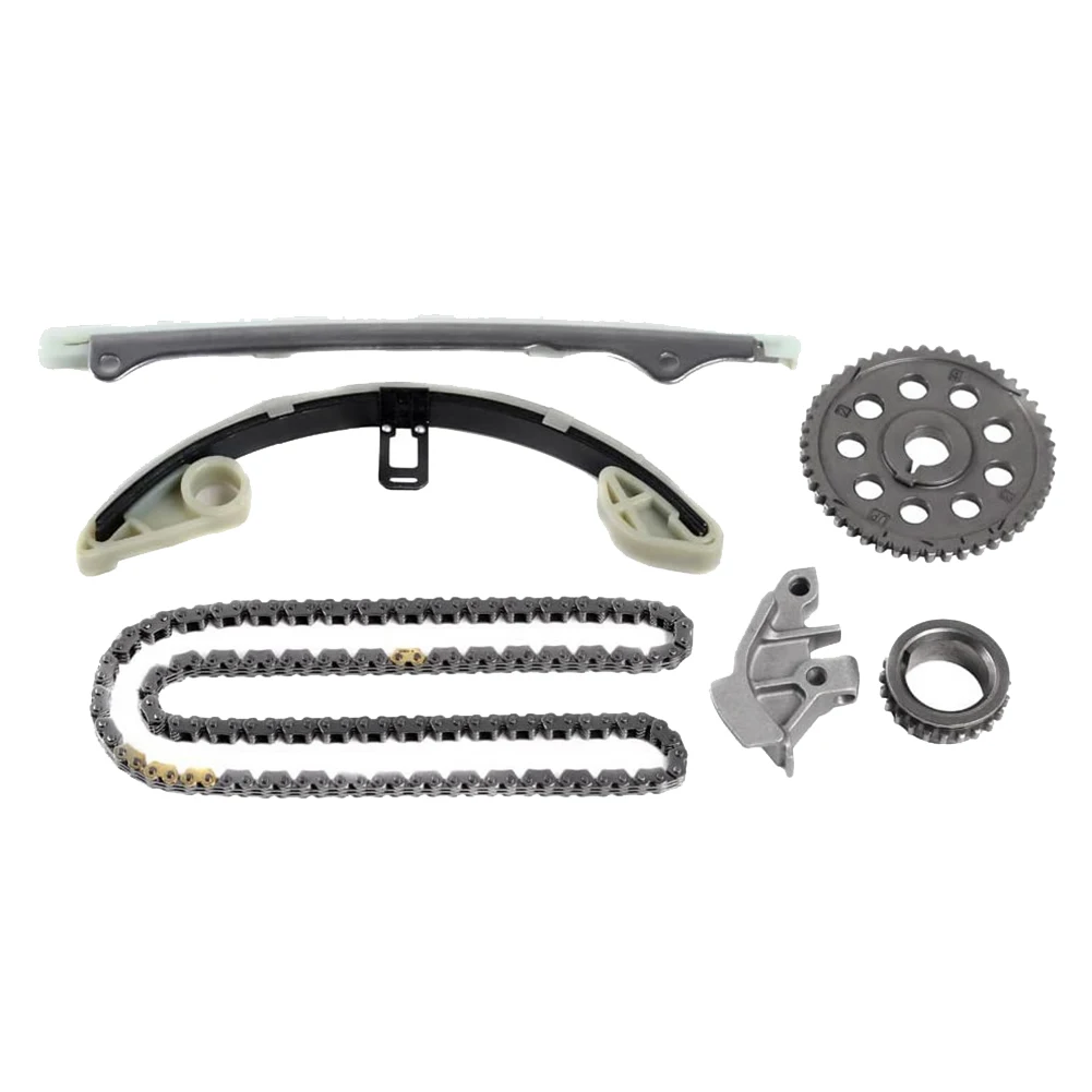 Engine Timing Chain Kit Compatible with for Honda Fit 2009-2013 CR-Z 2011-2014 L4 1.5L SOHC 6-PC Set 14401-RB1-003