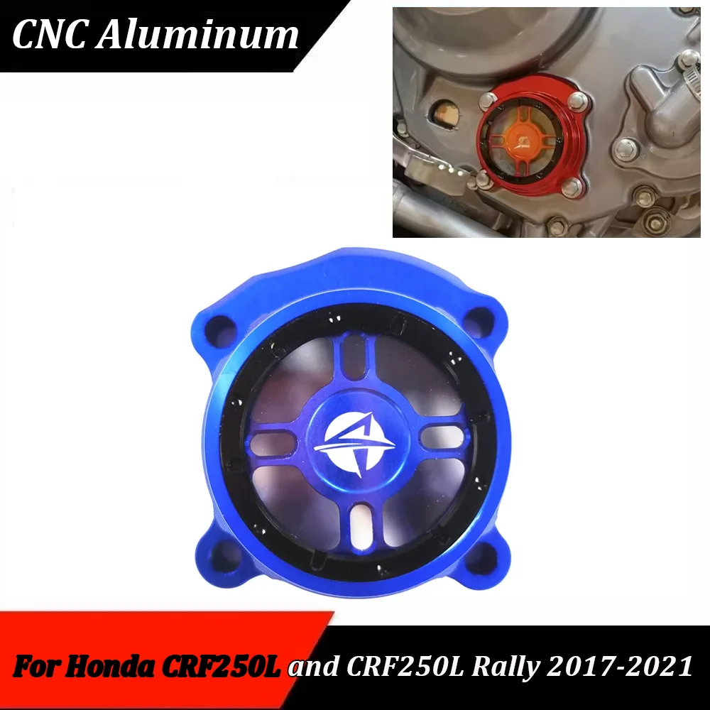 

Oil Filter Cover Motorcycle Engine Accessory Part For Honda CRF250L CRF-250L Rally 2017-2021 CRF300L CRF-300L Rally 2021-2023