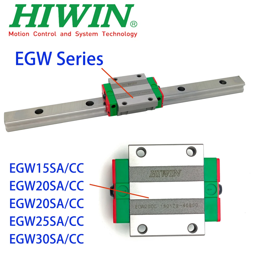 HIWIN Original Linear Guide Rail Slider Block EGW15SA EGW15CC EGW20SA EGW20CC EGW25SA  EGW25CC 3D Printer CNC Parts
