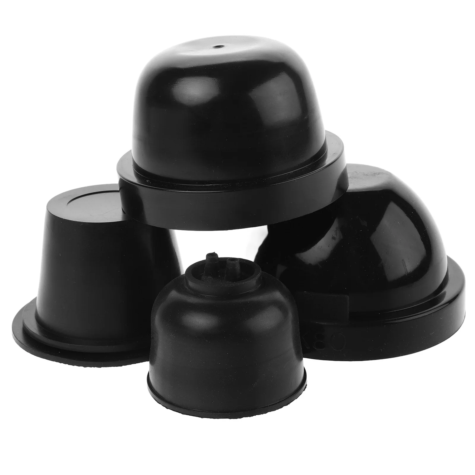 

4pcs Car Headlight Protective Covers Durable Universal Fit Dustproof Waterproof Sleek Design Headlight Guard Cap Accessory For