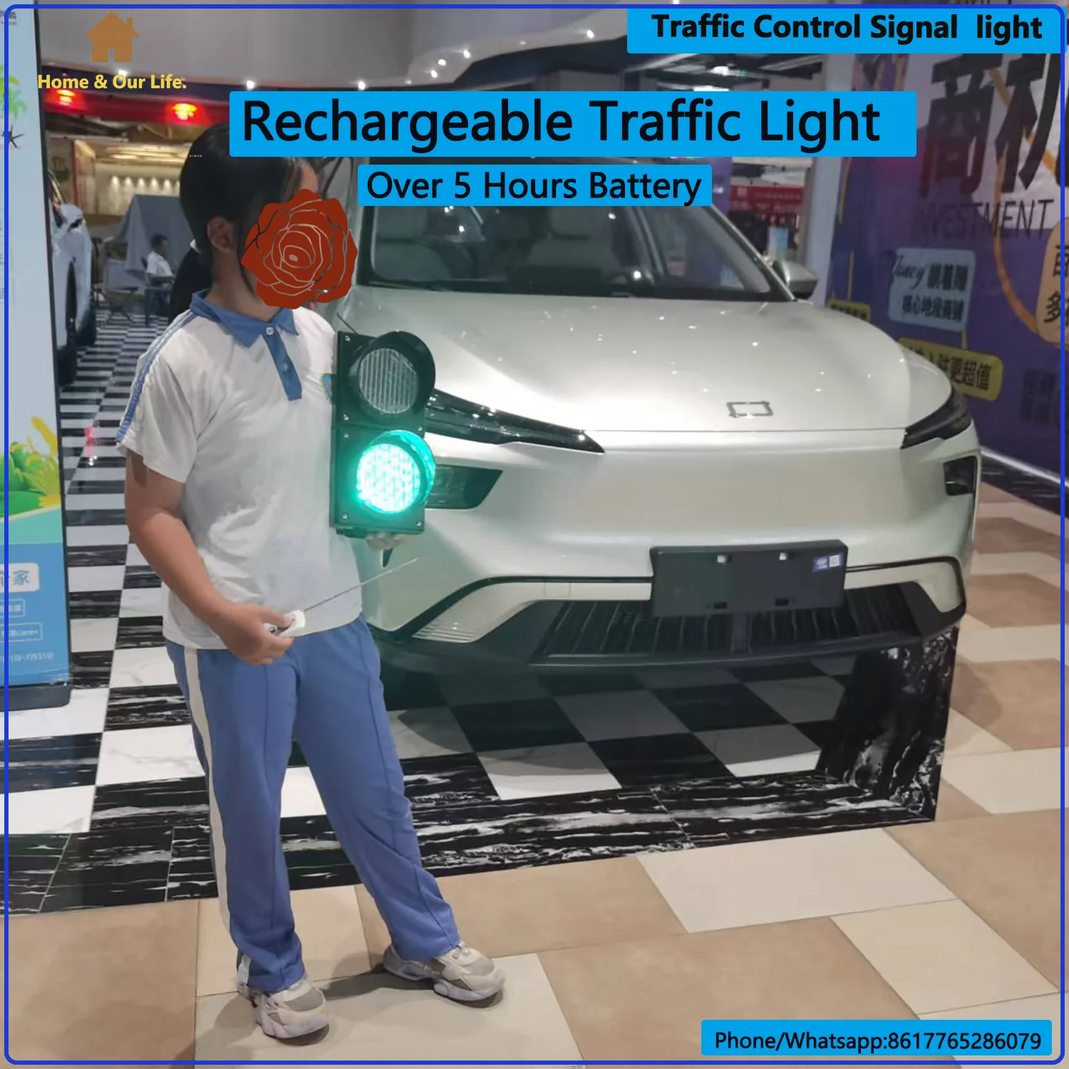 Перезаряжаемый светофор, настенный светильник, стоп-сигнал с дистанционным управлением, промышленный светодиодный настенный бра, забавные сигнальные огни для домашнего офиса