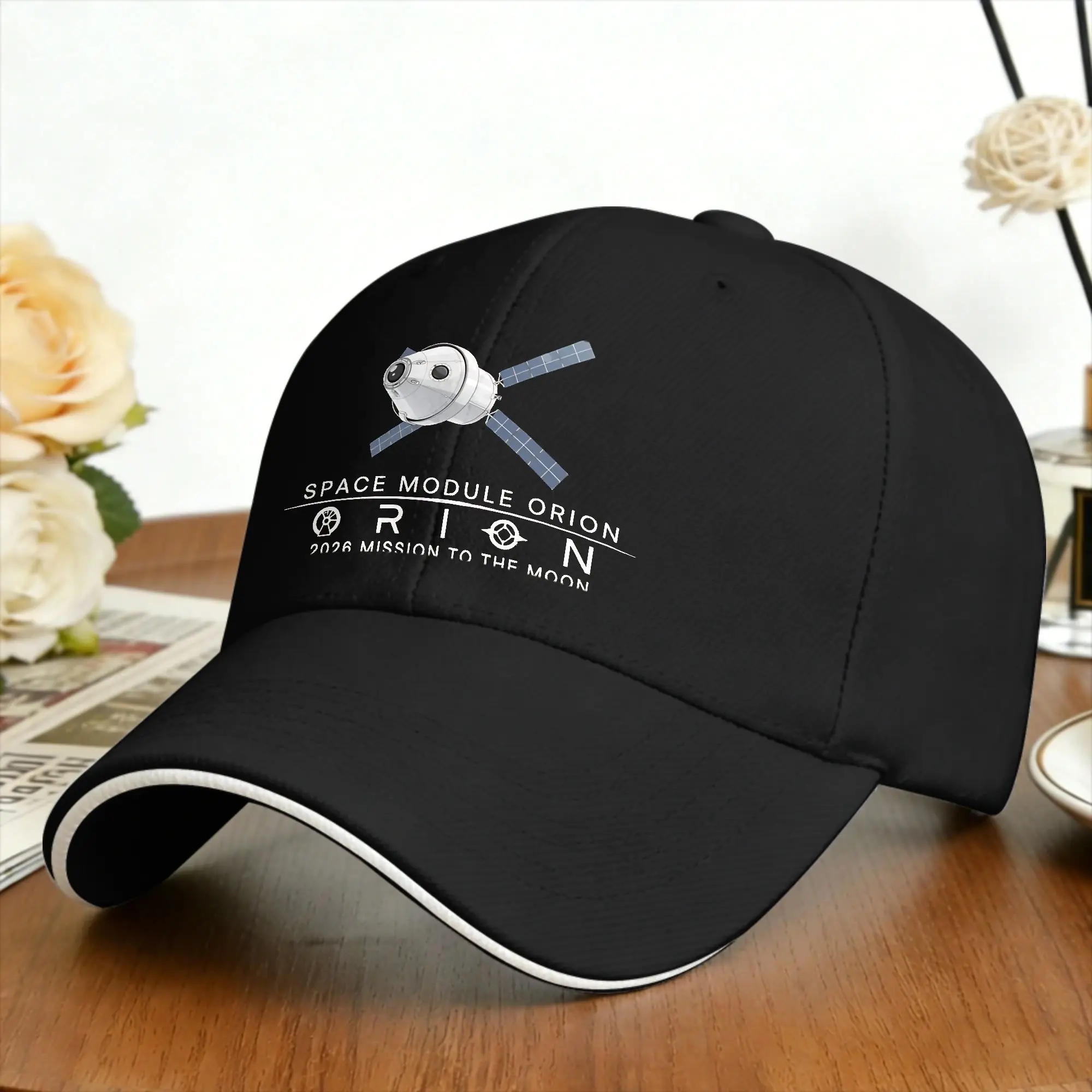 Artemis Orion Space Module 2026 Mission to the Moon Art Baseball Cap  Unisex Print Trucker Hat Casual Outdoor Gym Snapback Cap