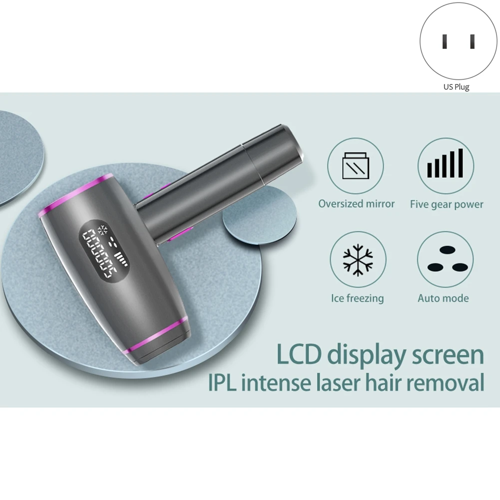 A006-IPL Hair Removal Epilator Machine For Women Depilator Bikini Depilador Facial Home Use Devices Green(US Plug)